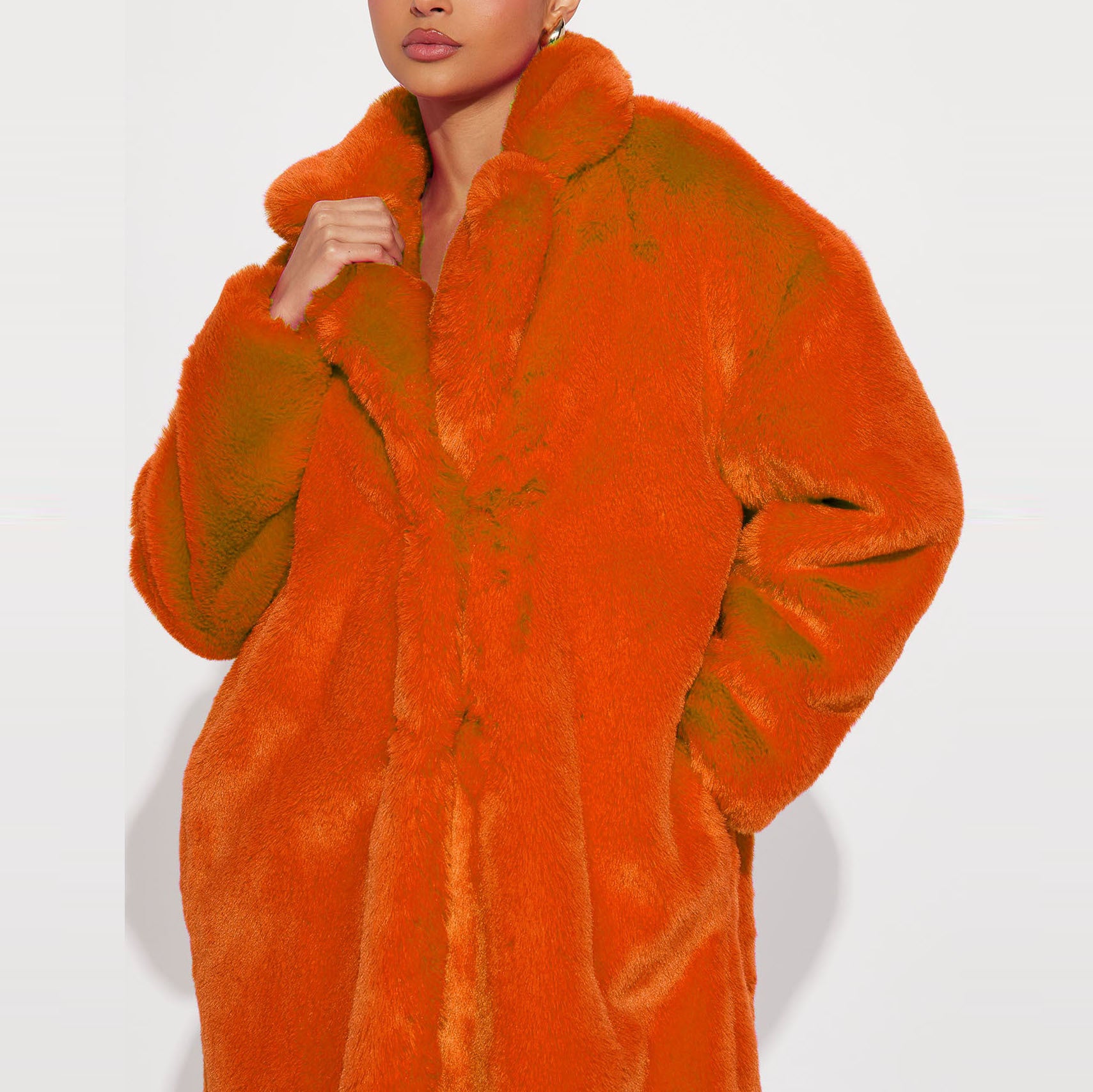 Women Faux Furry Coat 15