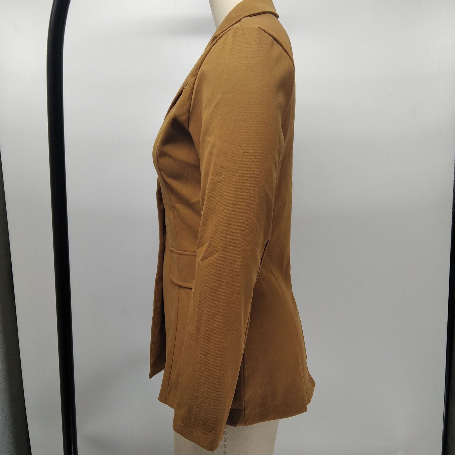 Fashion Women'S Solid Color Slim Fit Blazer Jacket 10