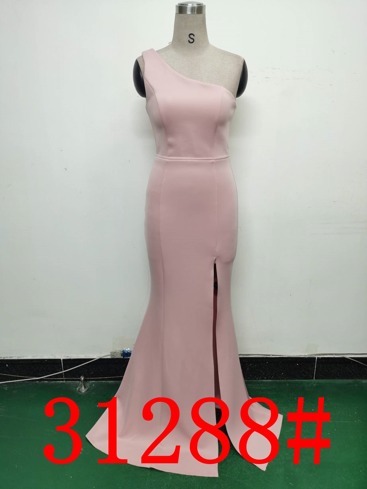 Women Elegant Satin Slit Formal Party Evening Dress 30