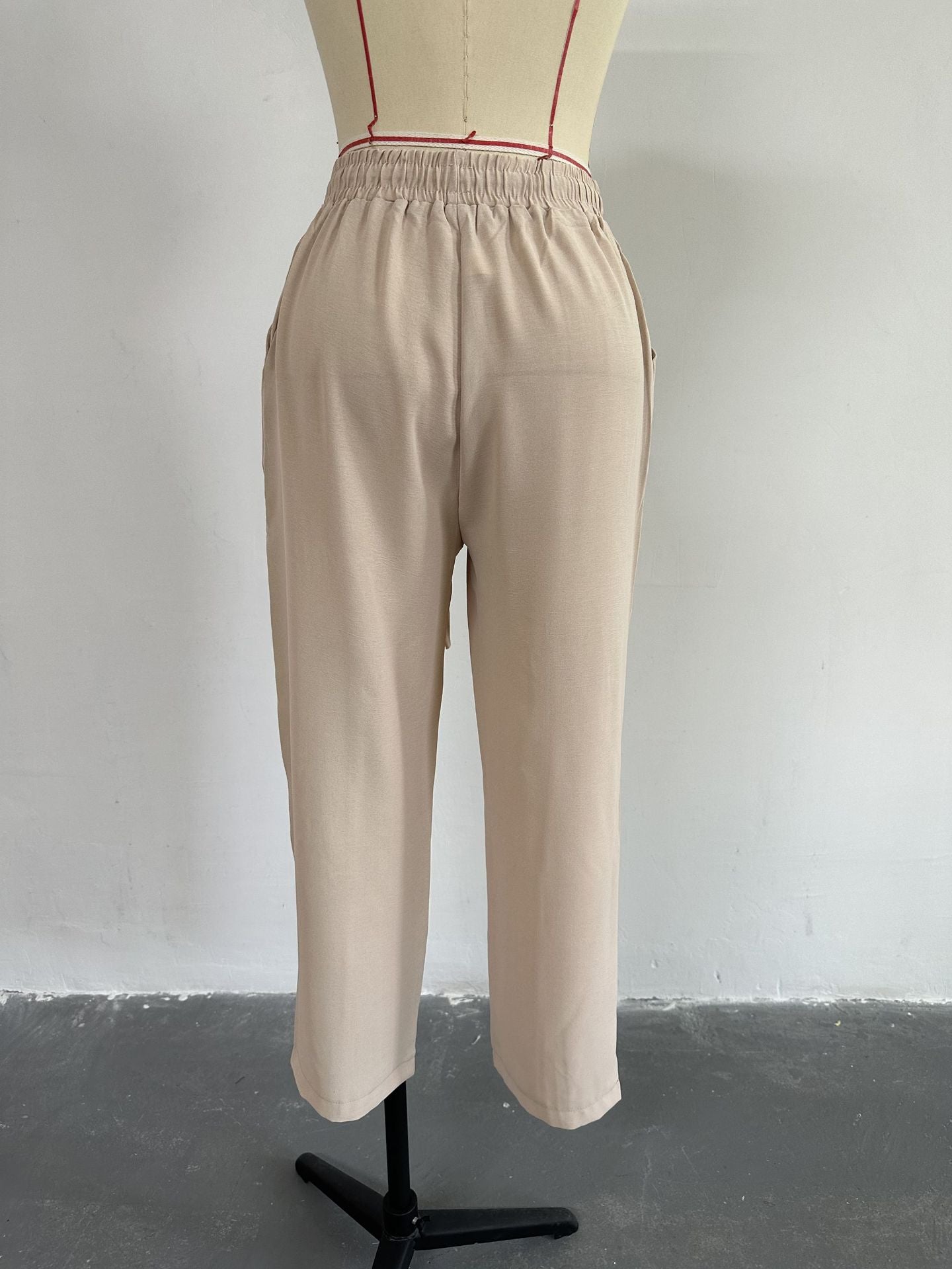 Plus Size Women's Fall Casual Loose Shirt Coat Cropped Sport Harem Pants Two-Piece Set 23