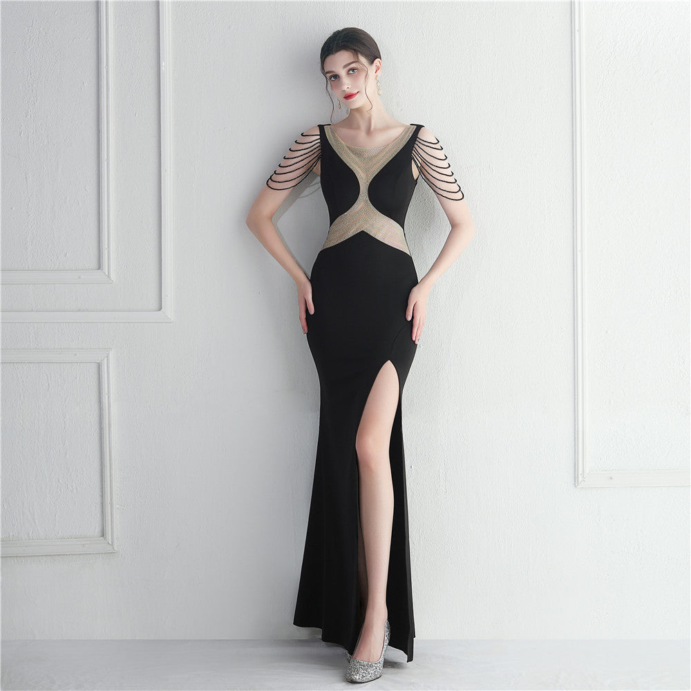 Beaded Gown Dinner Prom Long Evening Dress 3