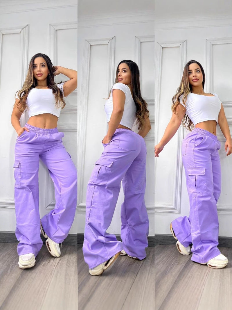 Women Casual Cargo Pants 6