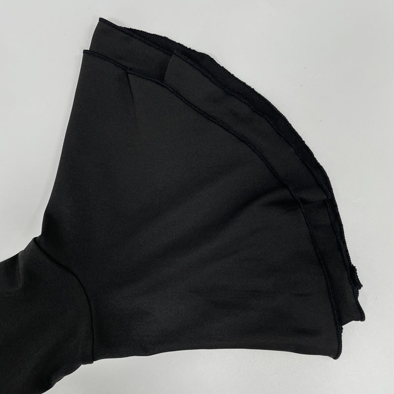 Summer Sexy Single-Button Bell Sleeve Slim Waist Mini Dress 43