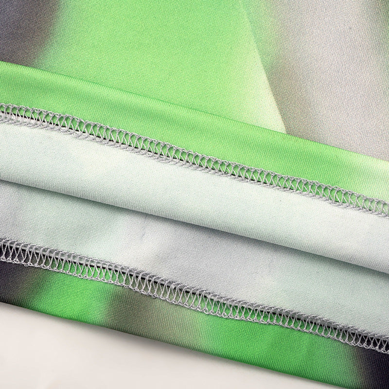 Women's Spring Round Neck Long Sleeve Print Solid Color Long Dress 13