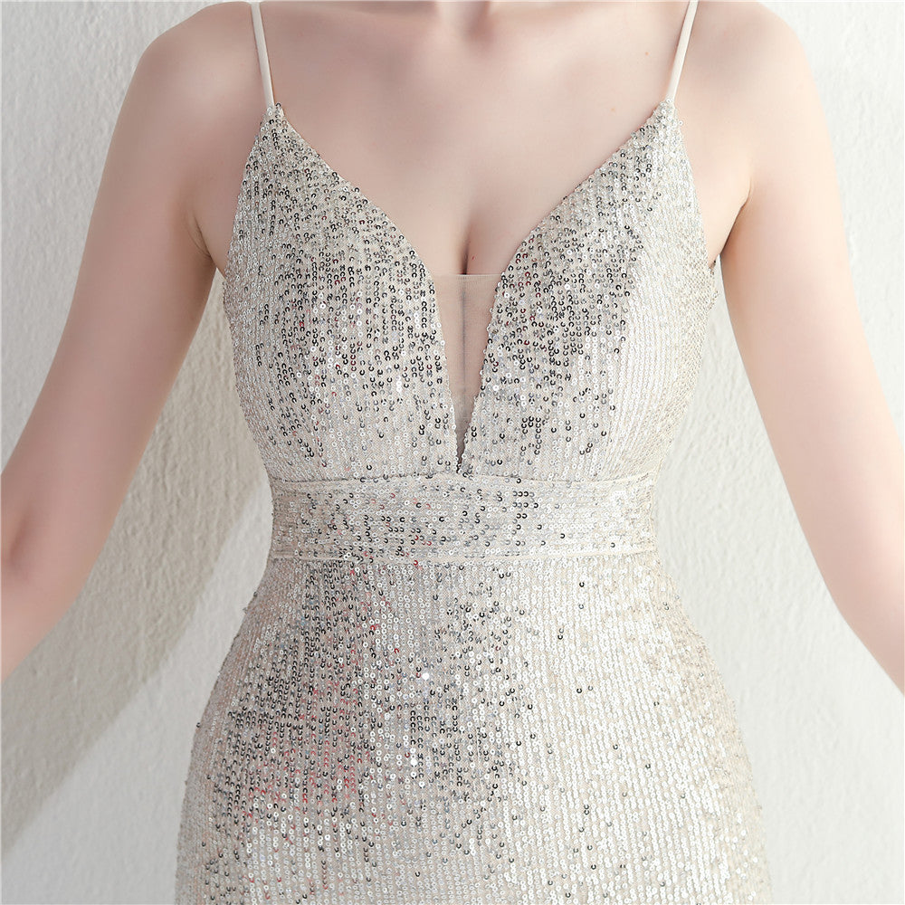 Beaded Sequins Camisole Bodycon Sexy Dress 34