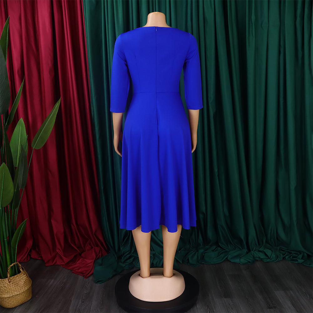 Women Autumn and Winter Pocket African Dress 18