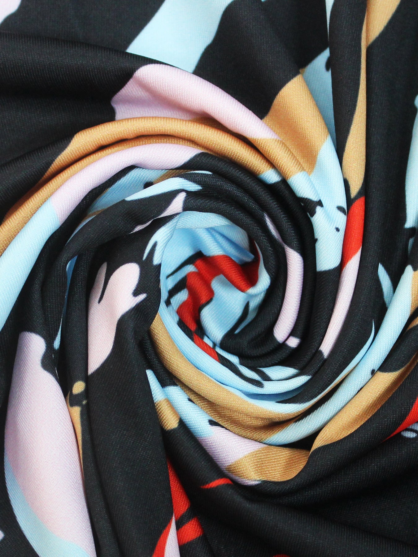 Spring & Autumn Women's Fashion Elegant Wrap V-Neck Half-Sleeve Print Belt Maxi Dress 137