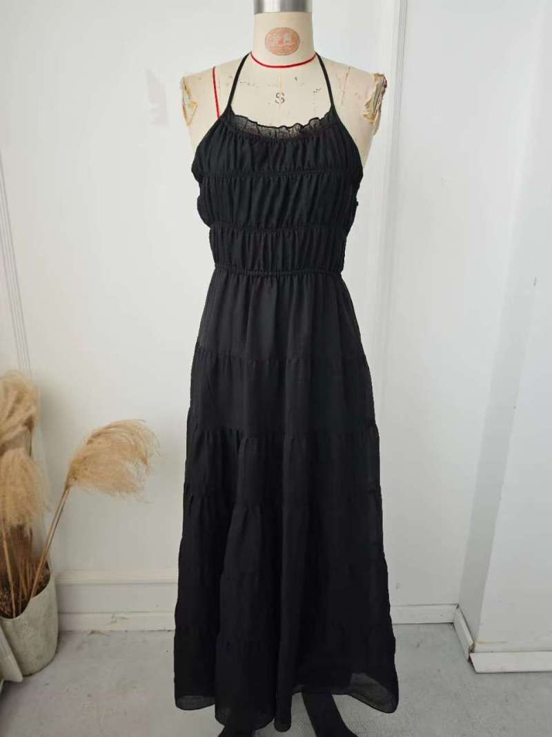 Spring/Summer Women's Holidays Casual Halter-Neck Beach Dress 8