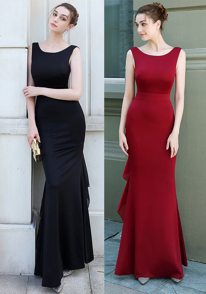 Backless Sequined Fishtail Gown Formal Event Dress