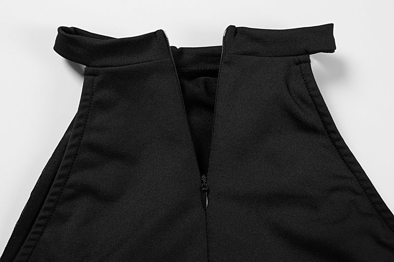 Summer Women's Chic Flounce Slim Waist Slim Fit Ruffled Dress 15