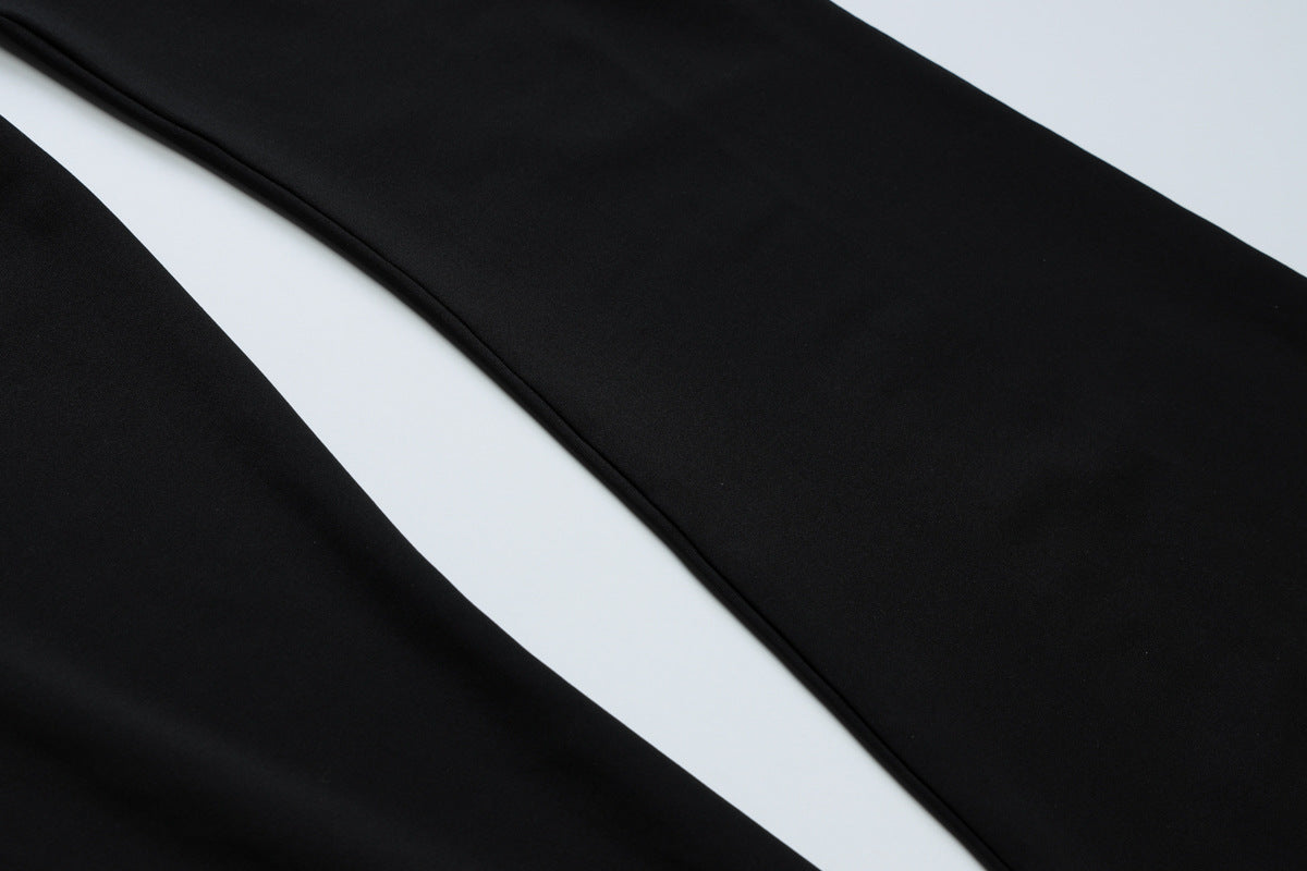 Summer Women’s Leopard Print Halter Neck Sleeveless Vest and Patchwork Bell Bottom Pants Set 12