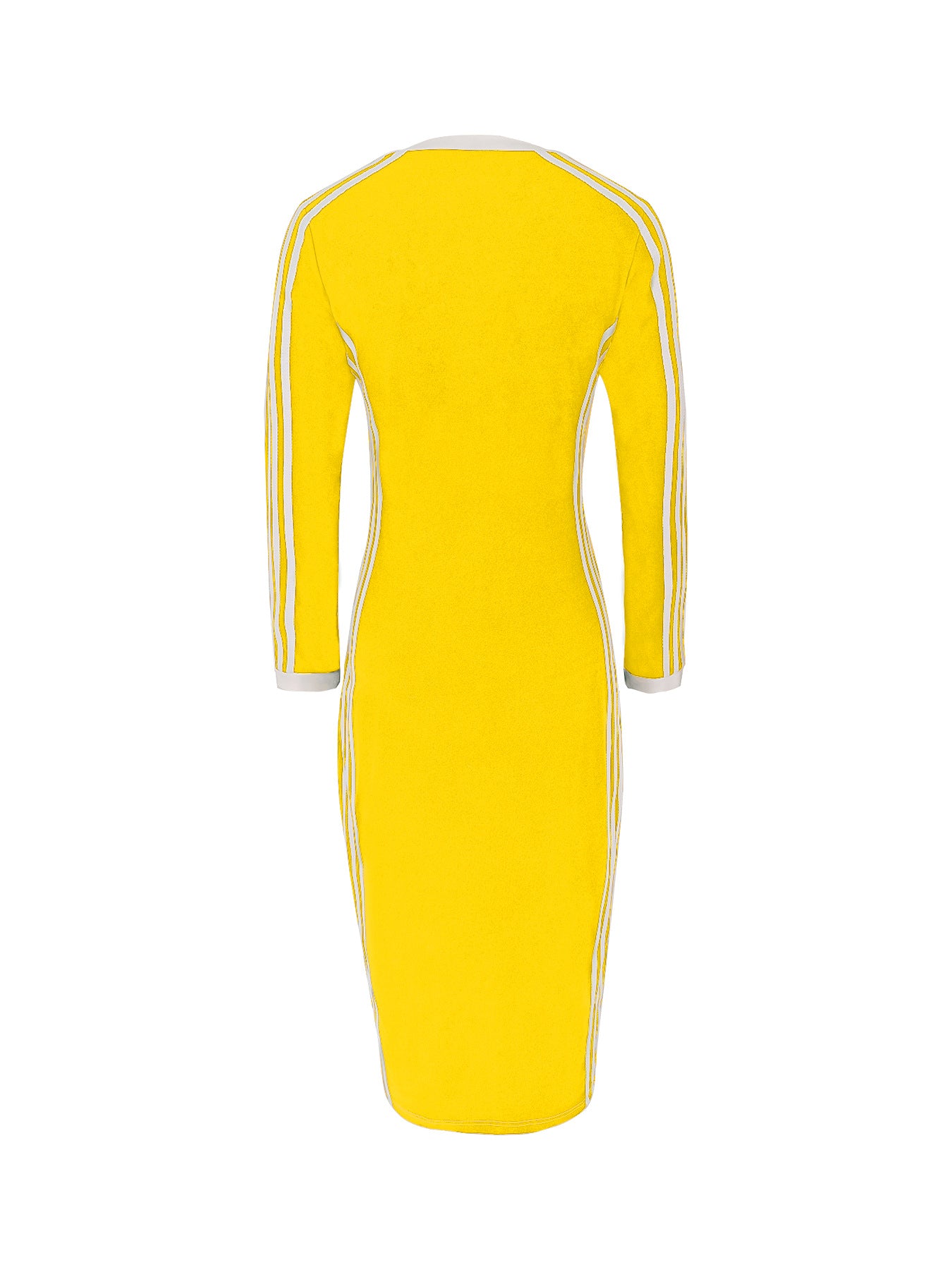 Women Casual Elegant V-Neck Striped Patchwork Long-Sleeved Dress 17