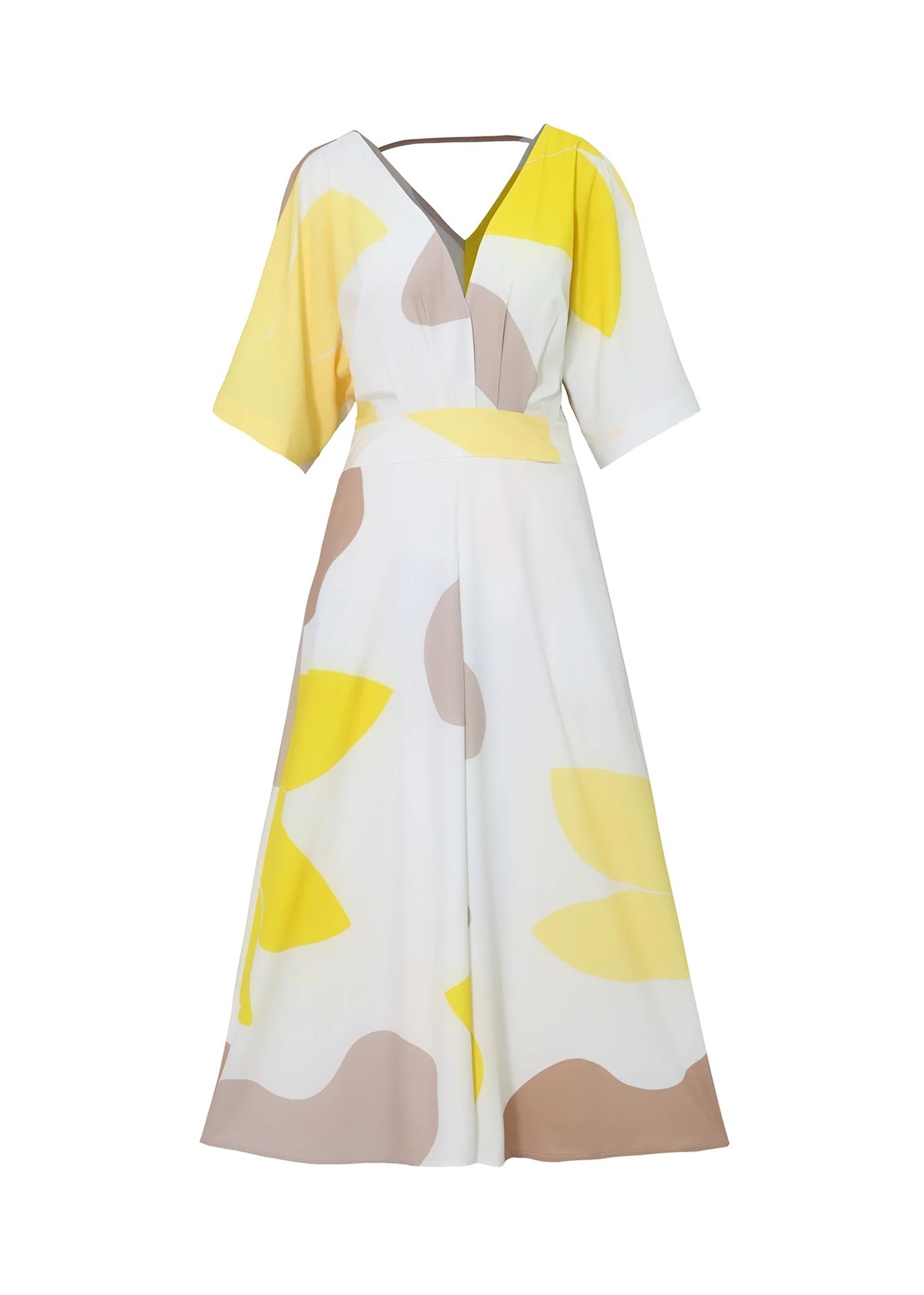 Women Style Print Elegant V-Neck Maxi Dress 9