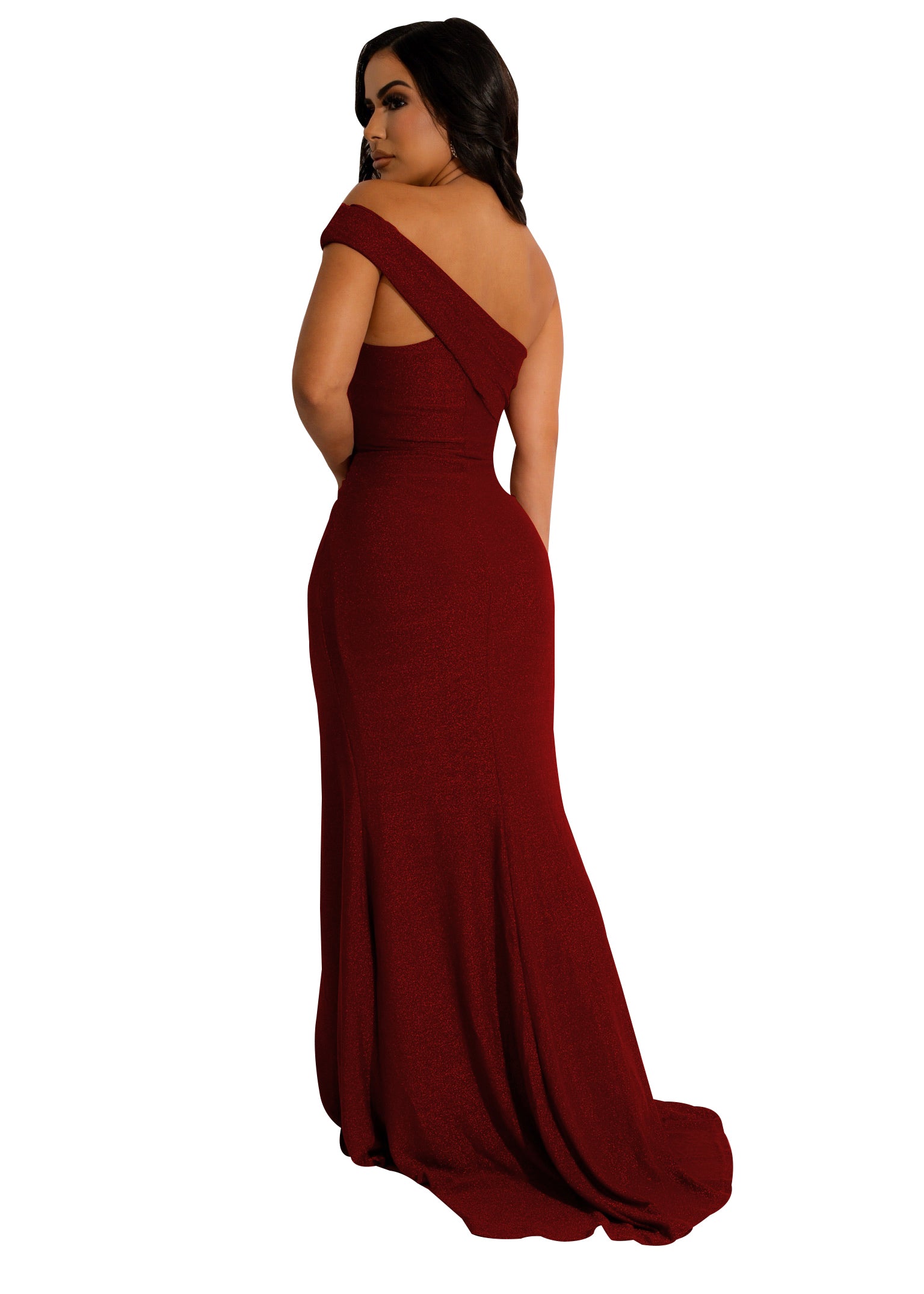 Sexy fashion nightclub wrap chest slit women's dress 16