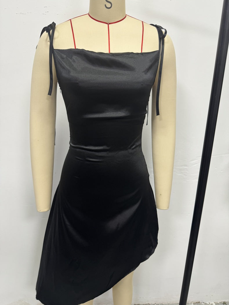 Strap Satin Dress Spring Summer Sexy Evening Gown 8