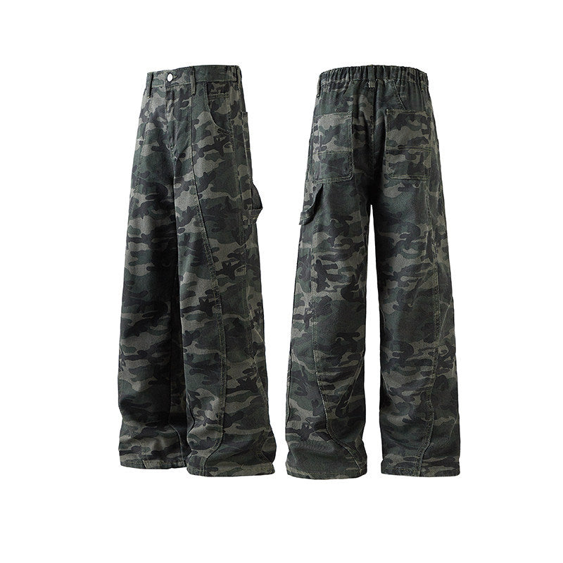 Women Autumn Print Woven Pants 4