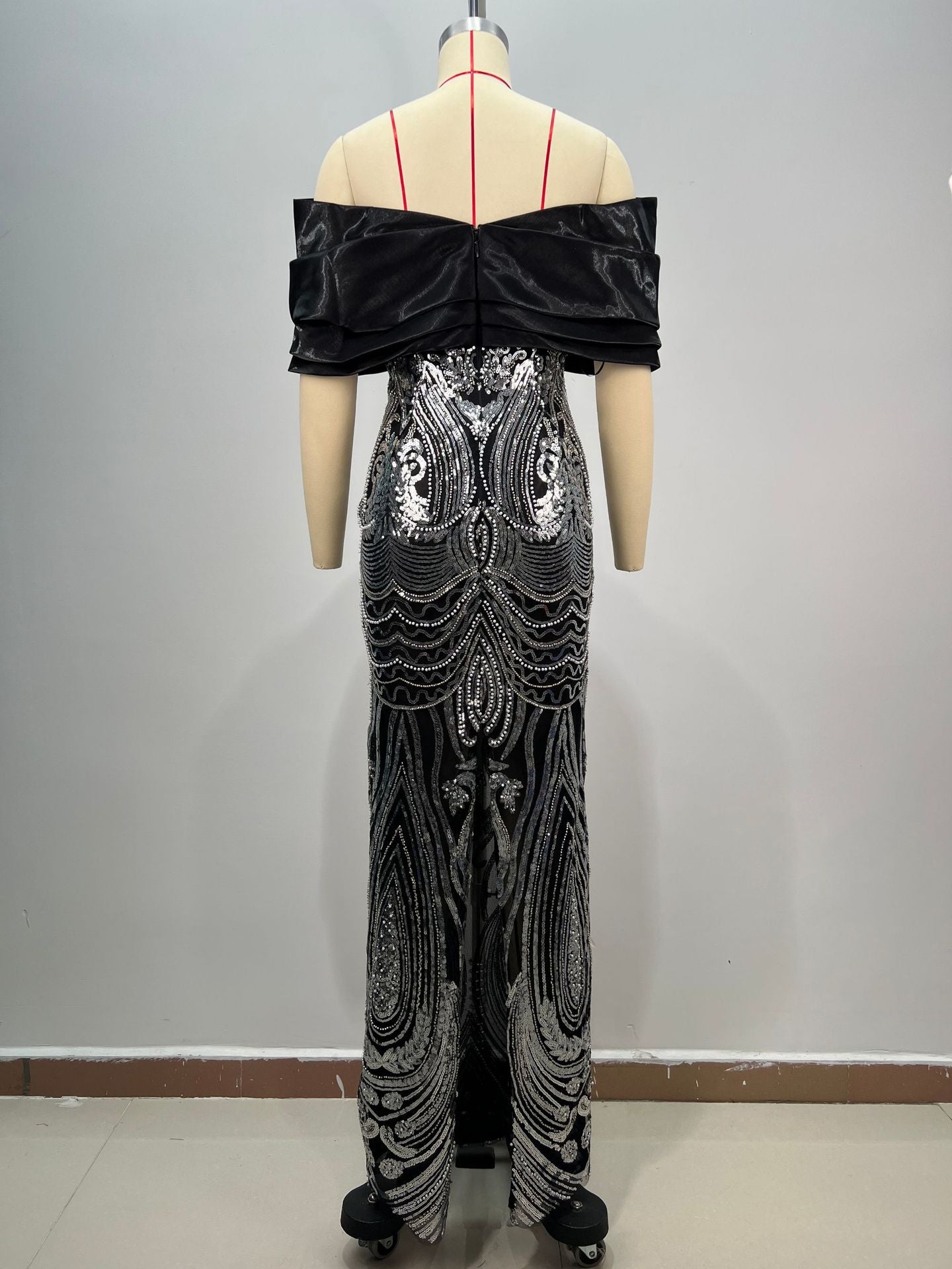 Women Embroidered Formal Party Evening Dress 8