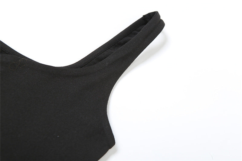 Summer Fashion Sexy Strap See-Through Slim Long Dress 12