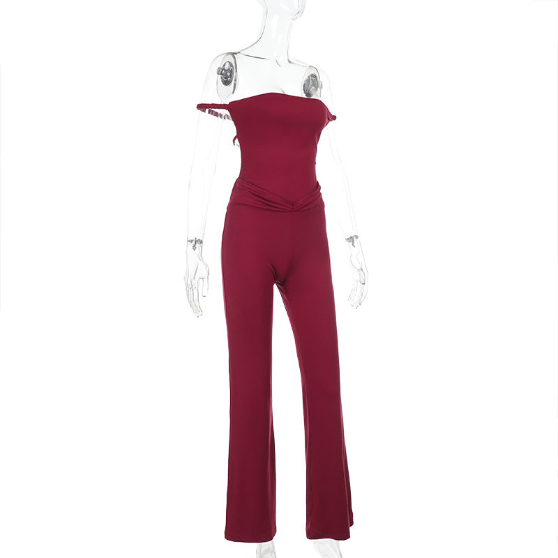 Sexy Slim-Fit Low Back Jumpsuit Autumn Tight-Fitting Romper 7