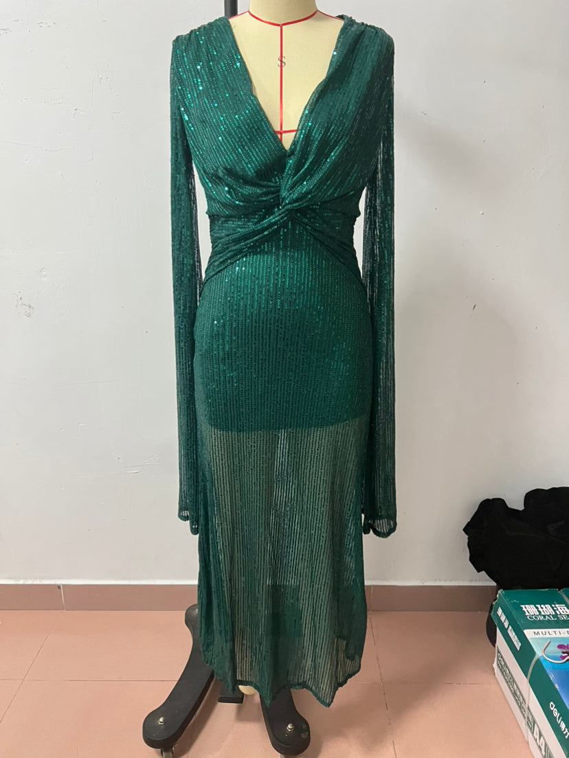 Women Autumn and Winter Party Sequin Dresses 14