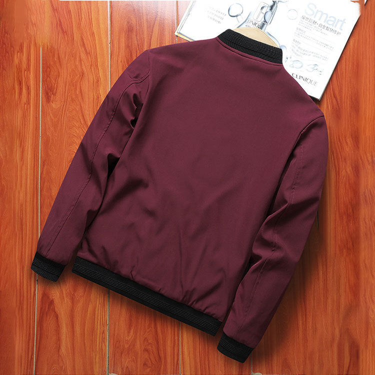 Men's Casual Zip Stand Collar Jacket 11