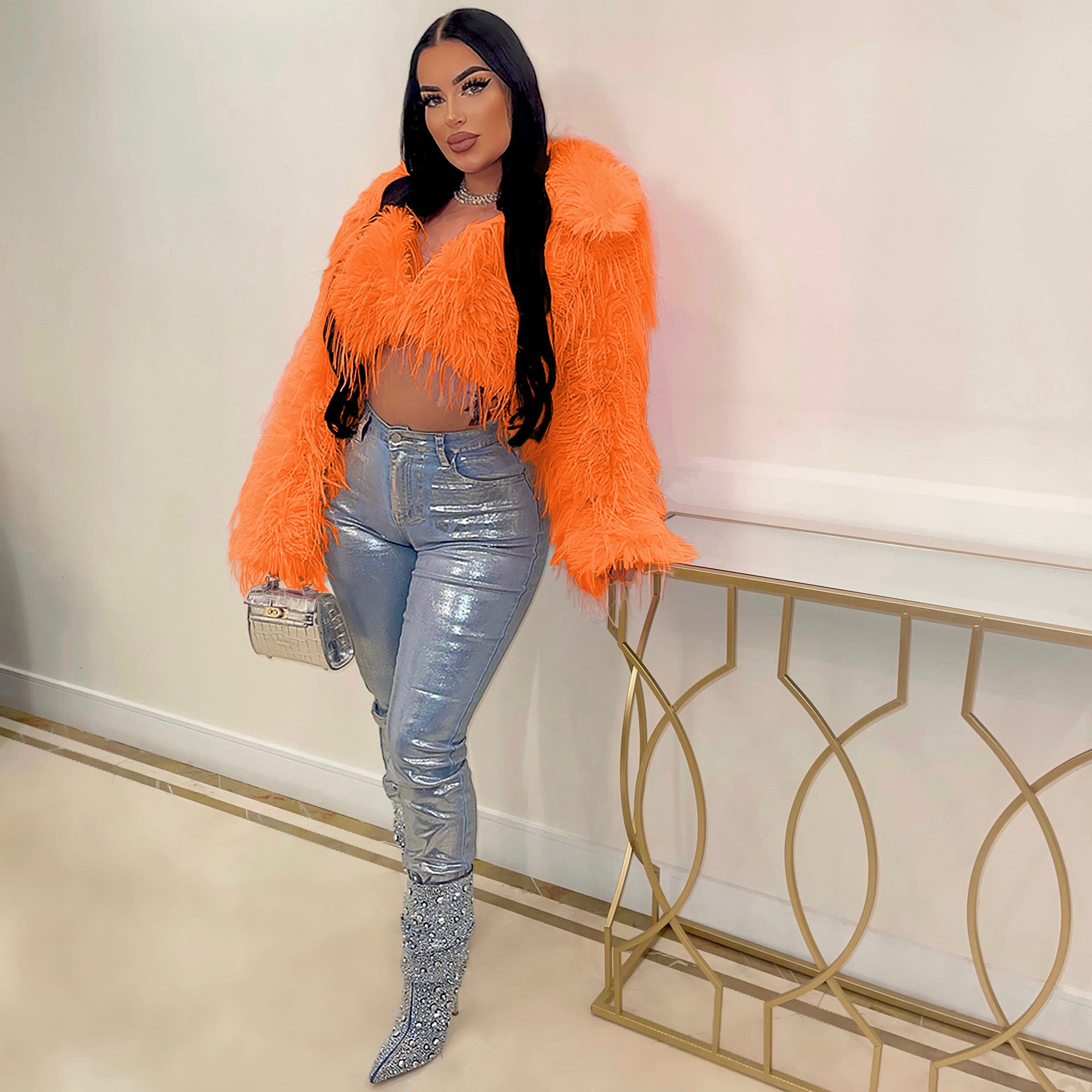 Women's Sexy Faux Fur Jacket 9