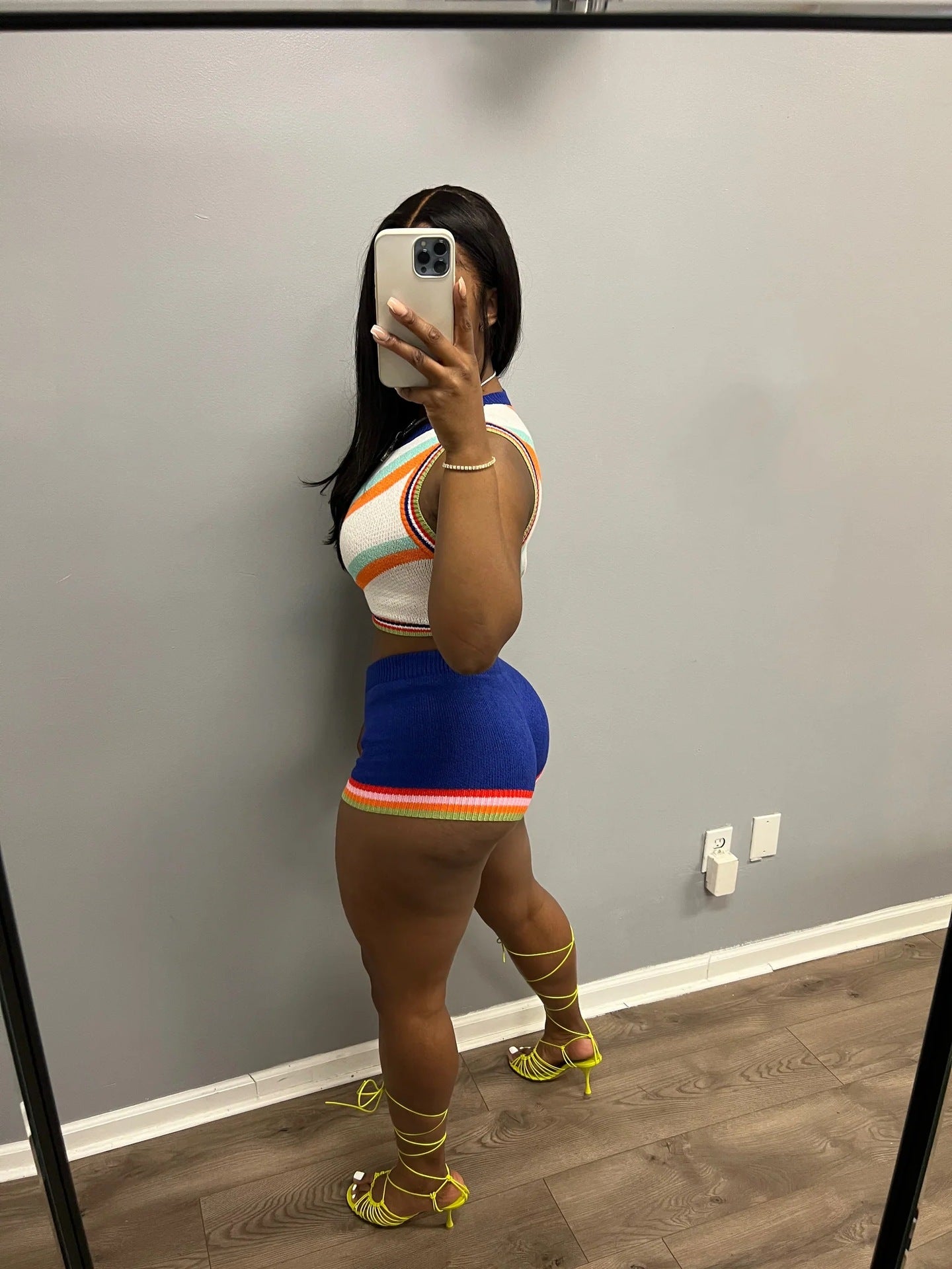 Women Tank Top and Shorts Sweater Two Piece 13