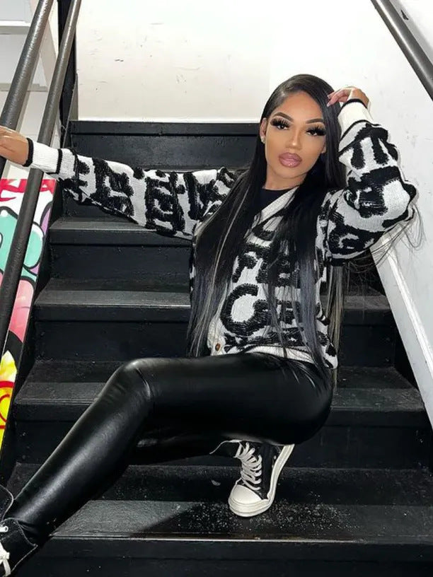 Women autumn and winter loose sweaters 5