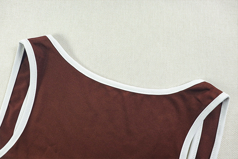 Casual Sports Women's Fashion Slim Strap Two piece Shorts Set 12