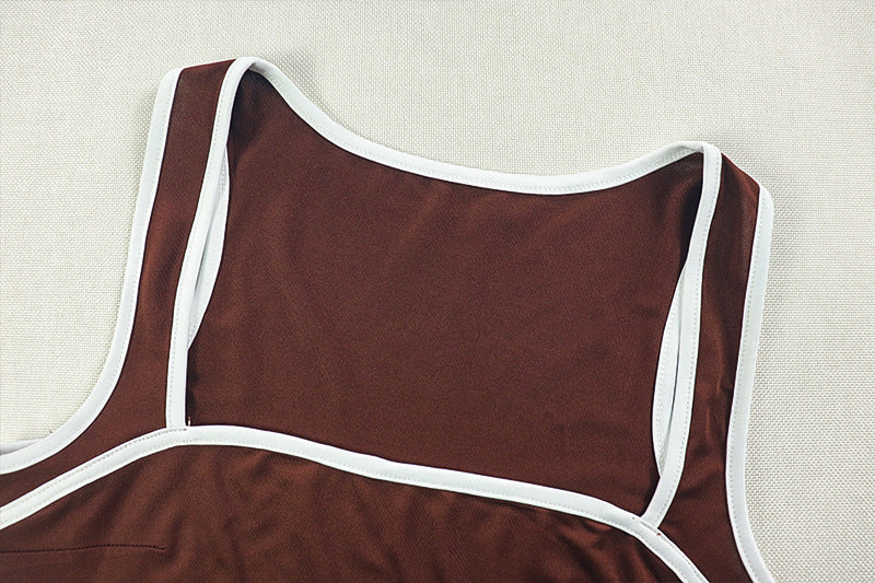 Casual Sports Women's Fashion Slim Strap Two piece Shorts Set 10