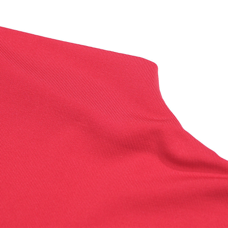 Autumn Solid Color Round Neck Feather Patchwork Slim Sexy Short Dress 18