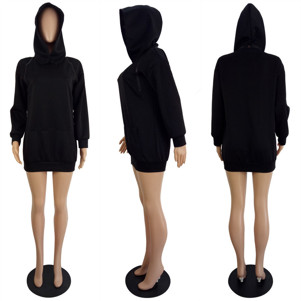 Women's Sexy Style Two-Wear Hooded Dress 16
