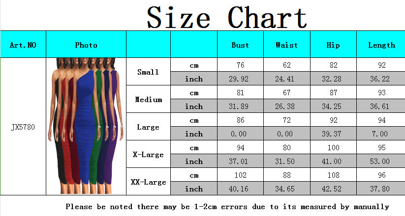 Sexy Fashion Solid Color One Shoulder Women's Dress 5
