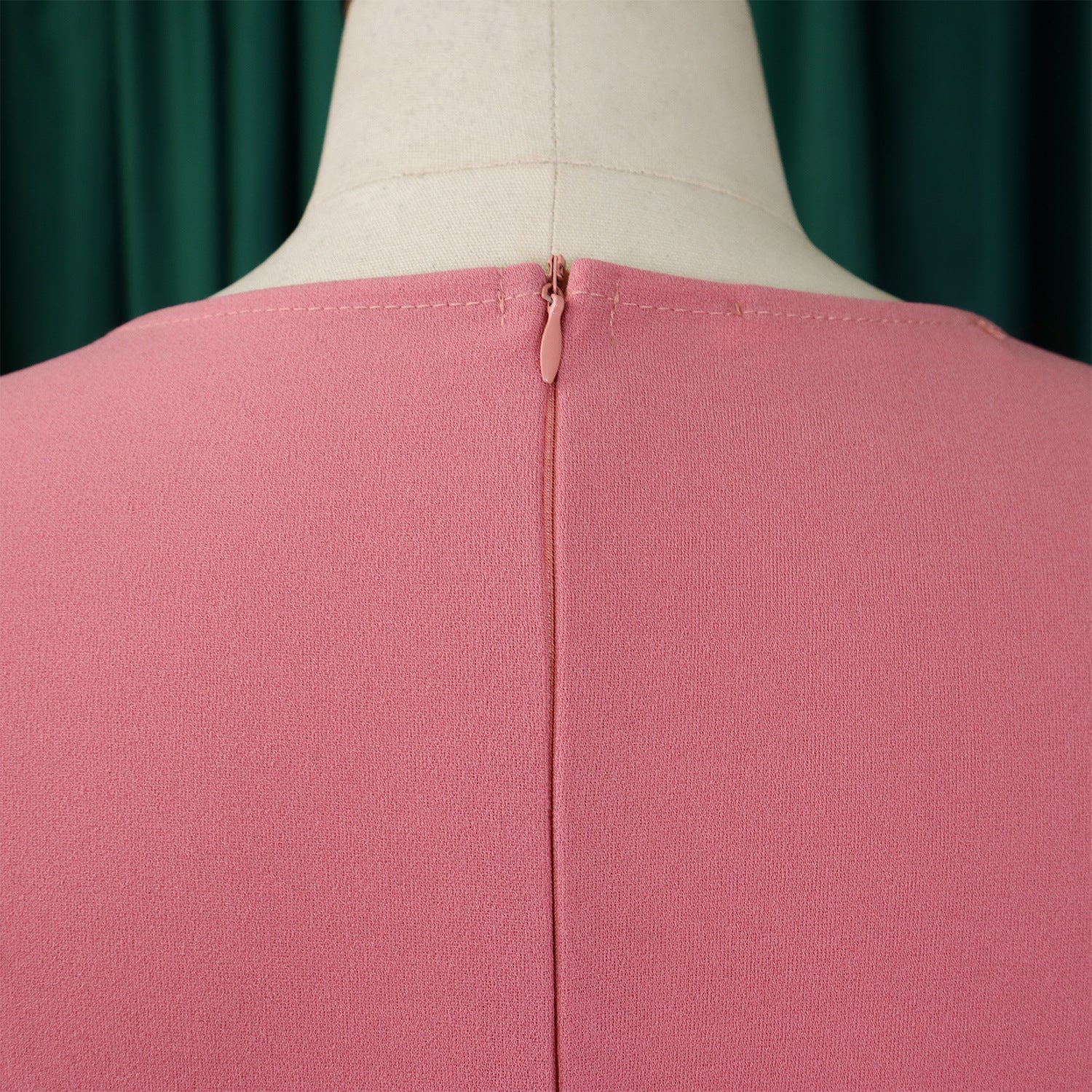 Plus Size African Women Autumn Elegant Solid Pleated Dress 13