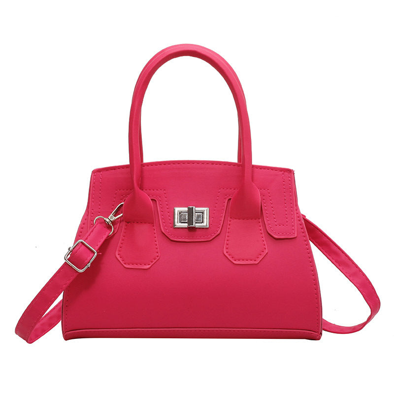 Bag Handbag Solid Color Simple Shoulder Messenger Bag Ladies Bag 13