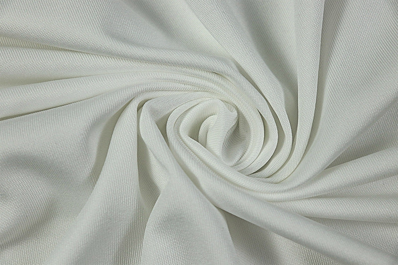 Chic Women's Fashion Cut-Out Slit Irregular Round Neck Solid Color Pleated Dress 30