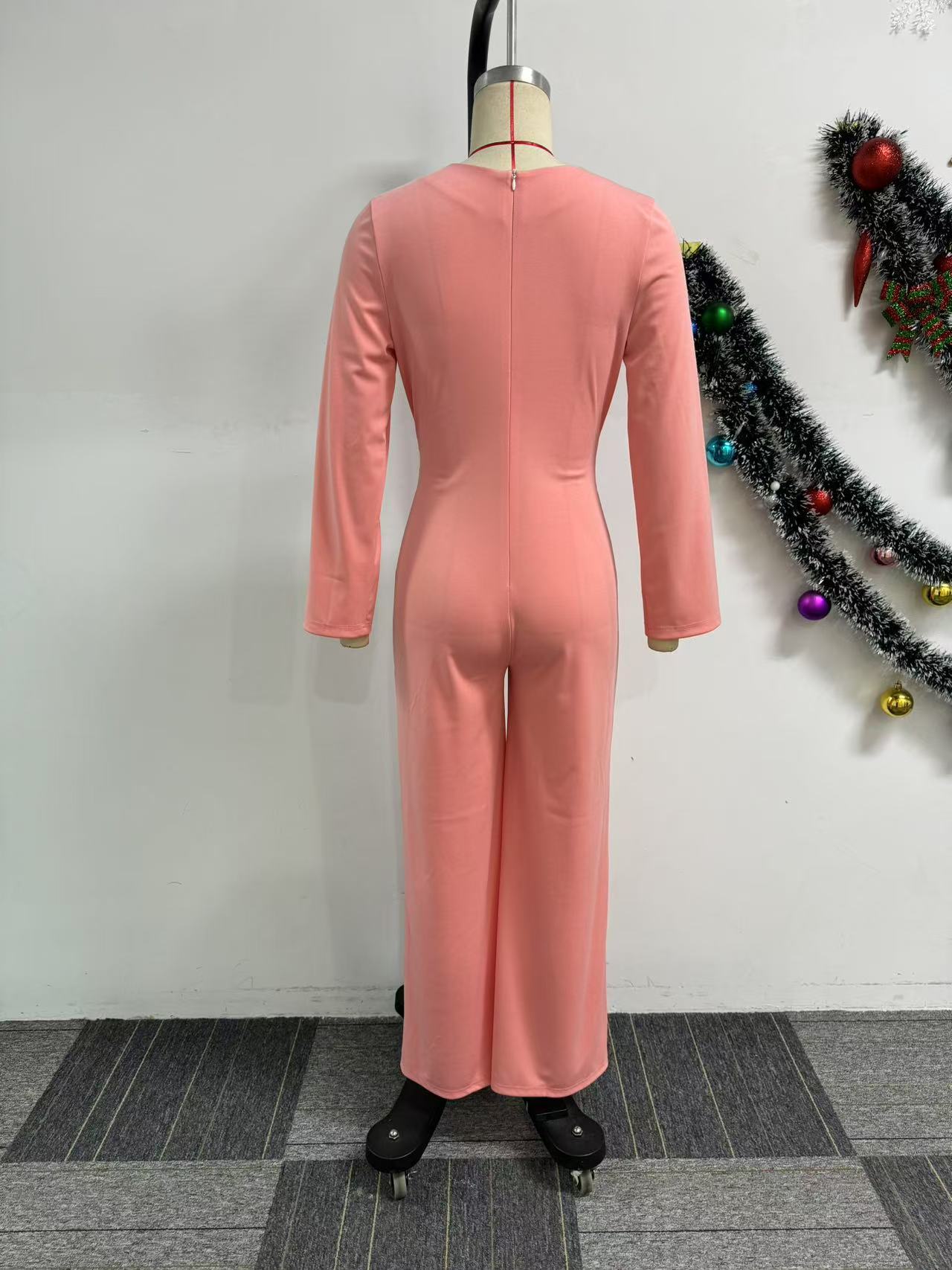 Elegant Cutout Slim Waist Wide Leg Jumpsuit 6