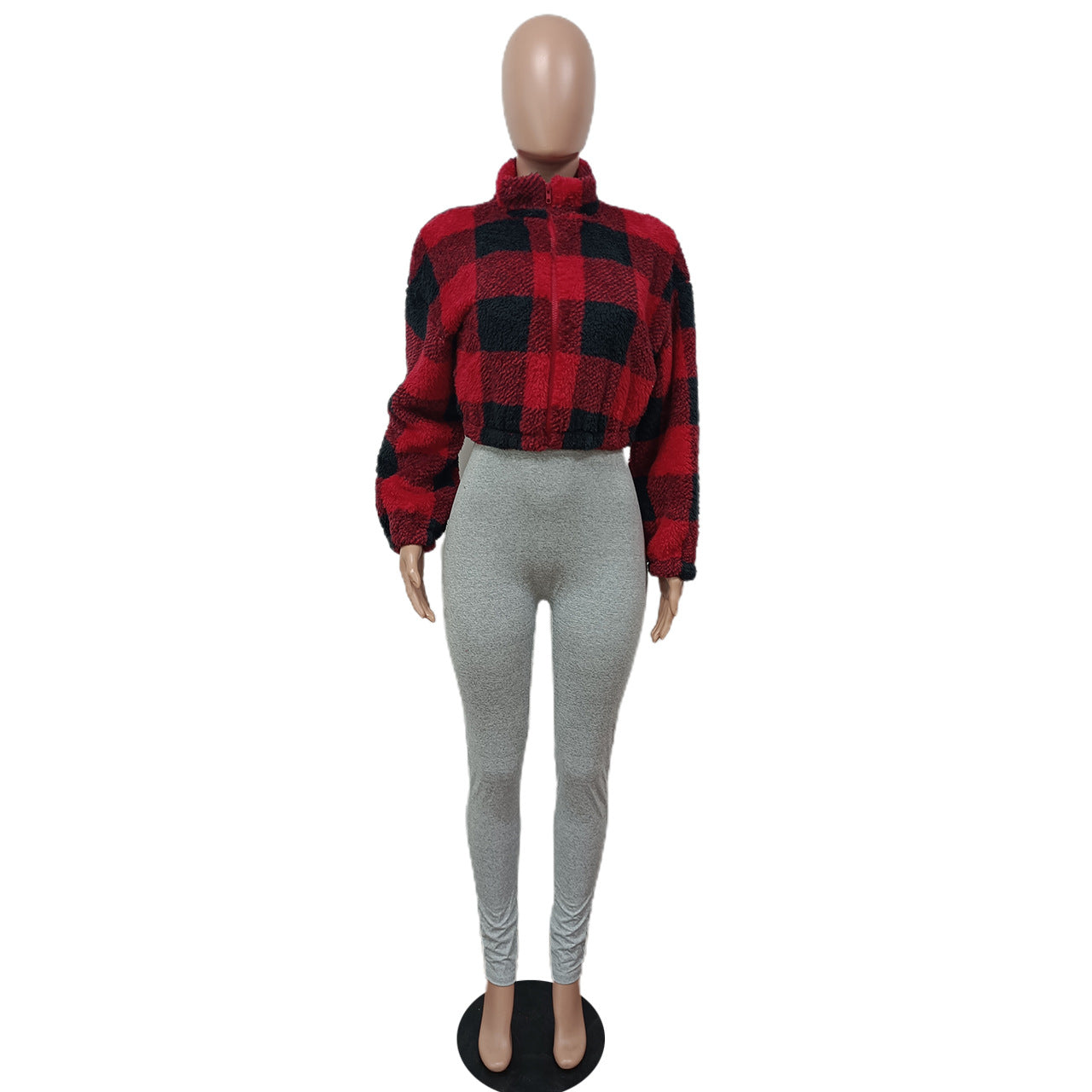Autumn And Winter Fashion Casual Plaid Jacket 4