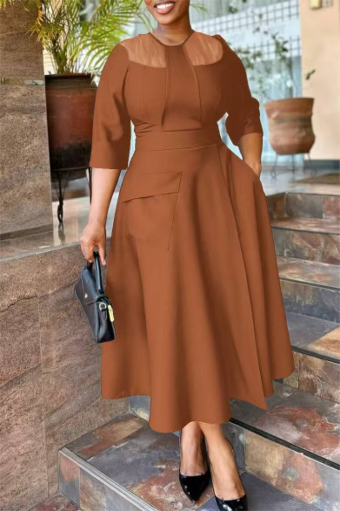 Women solid dress 23