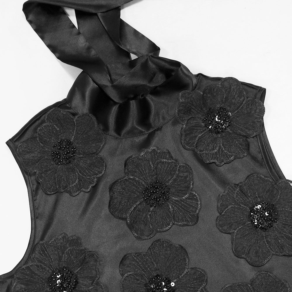 Women Round Neck Sleeveless Maxi Dress 15