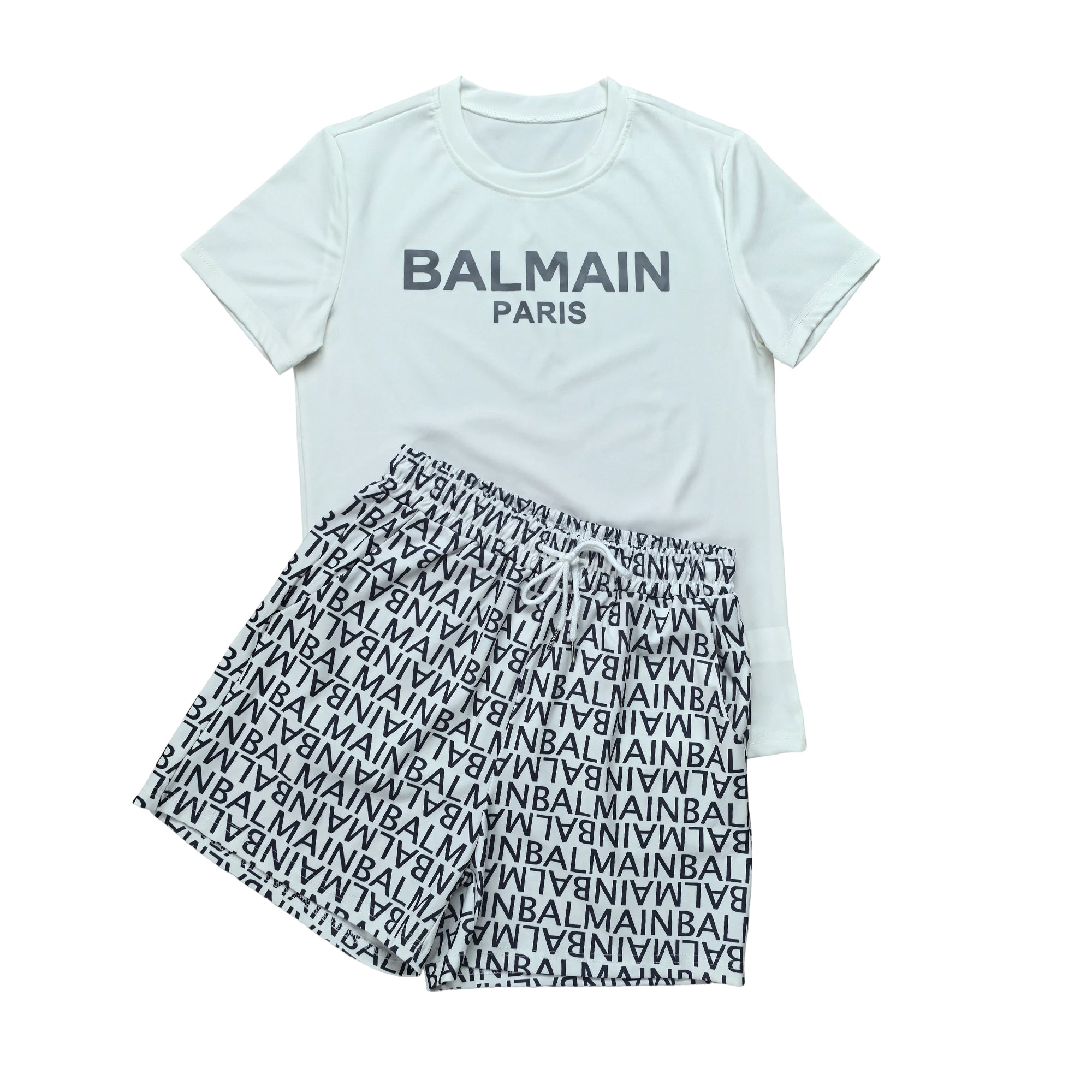 Women summer casual top and printed shorts two-piece set 14