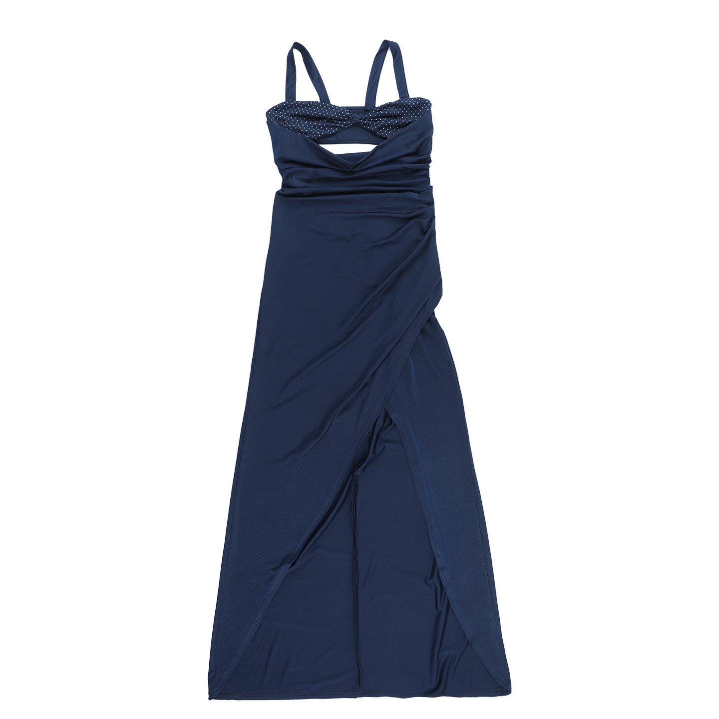 Women Sexy Hollow Slit Beaded Strap Dress 10