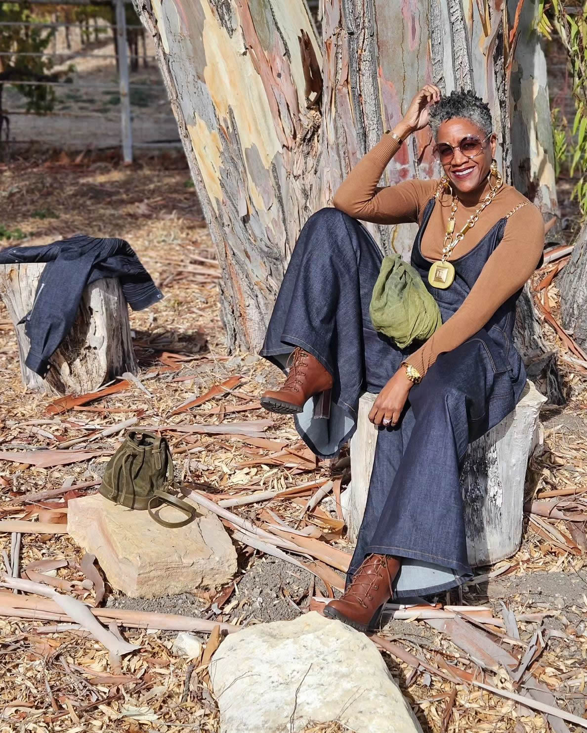 Metal Straps Wide Leg Loose Jumpsuit With Pockets 4