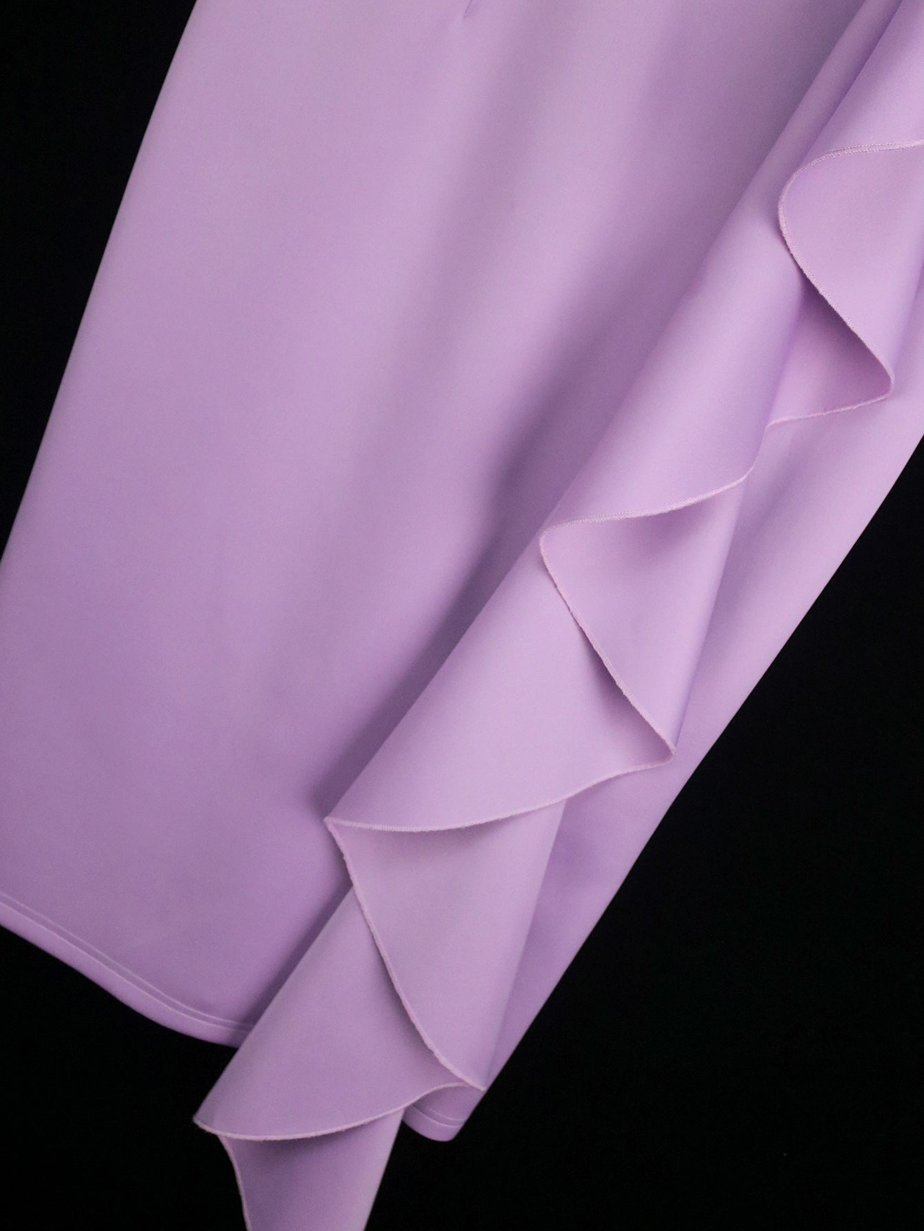 Women's Sexy V-Neck Strap Dress Chic Ruffle Hem Bodycon Formal Party Gown 9