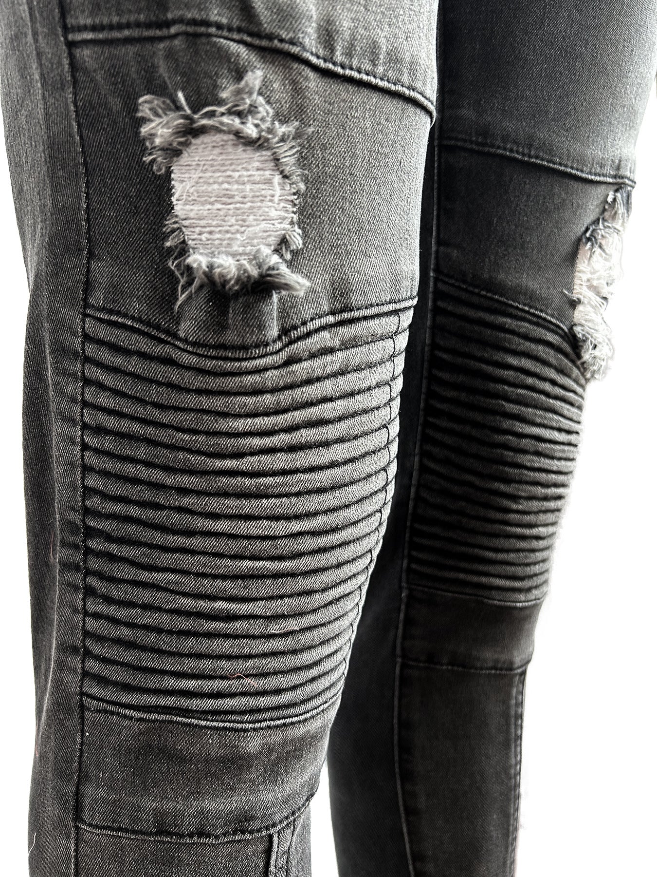 Women Stretch Ripped Denim Pants 12