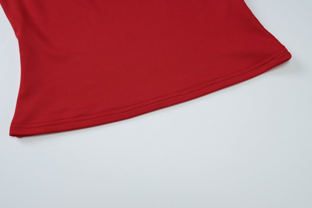 Women Summer Camisole Top and Drawstring Shorts Two-Piece Set 14