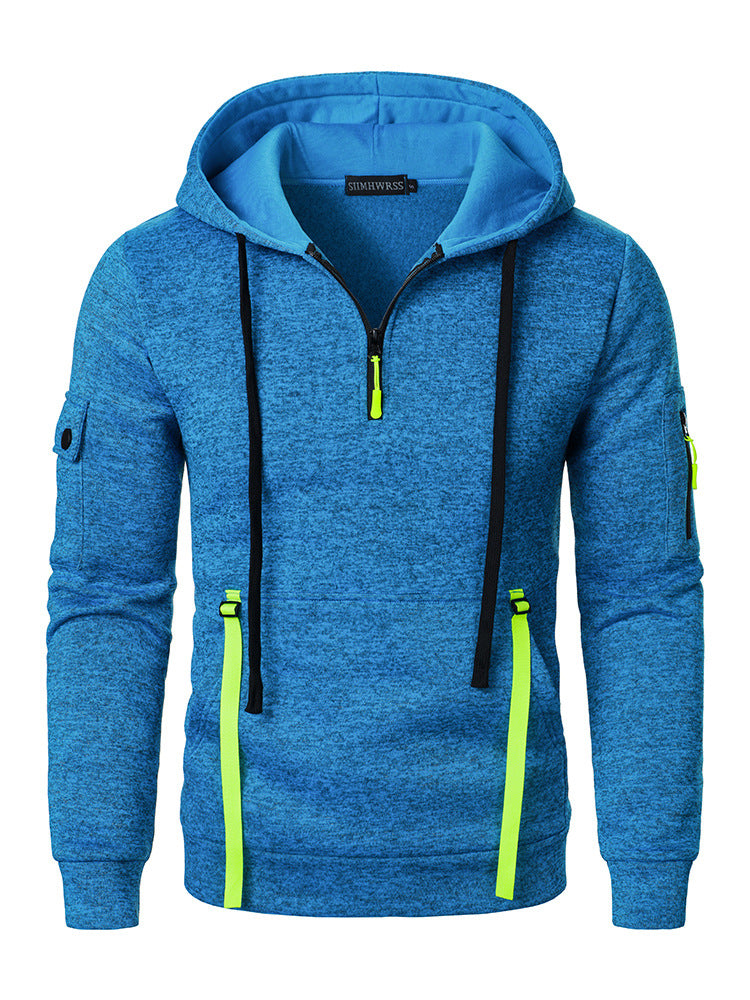 Men's Hoodies Zipper Pocket Sports Casual Hoodies 13