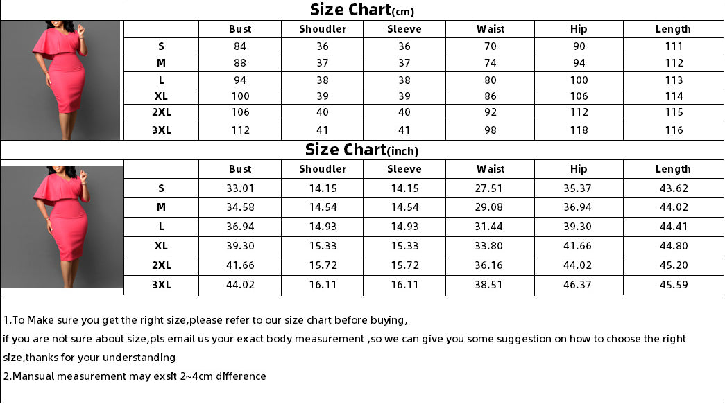 Women Solid Bodycon Professional African Dress 21