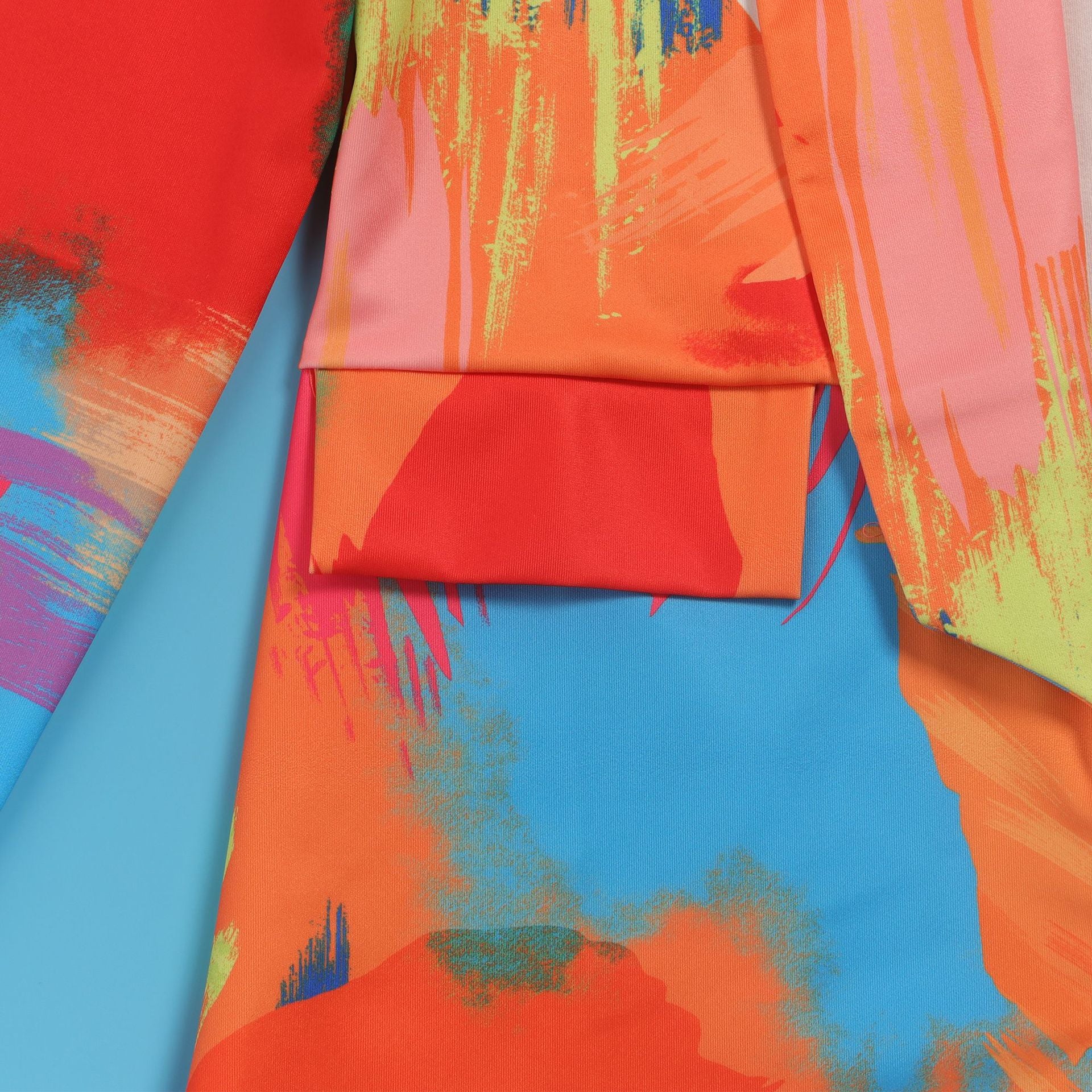 Casual Fashion Multi-Color Print Fashion Blazer Top 78