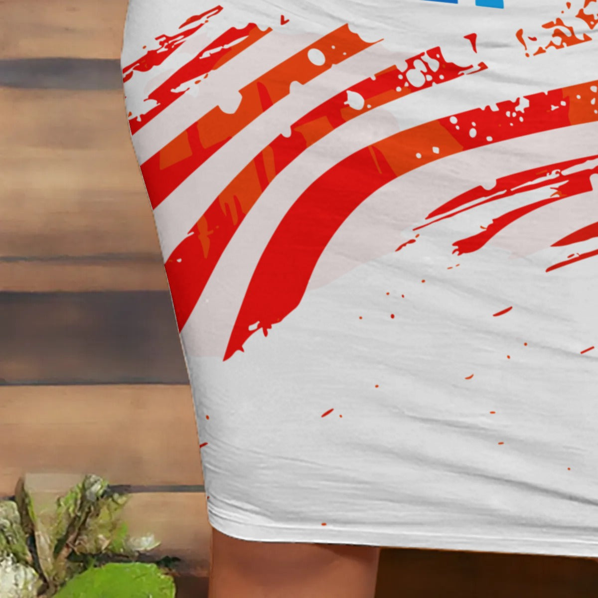 Women Vest Dress American American Flag Print Two-Piece Set Bodycon 24